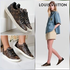 ​✨ LOUIS VUITTON EUC Monogram Frontrow Sneakers - Size 37 ✨